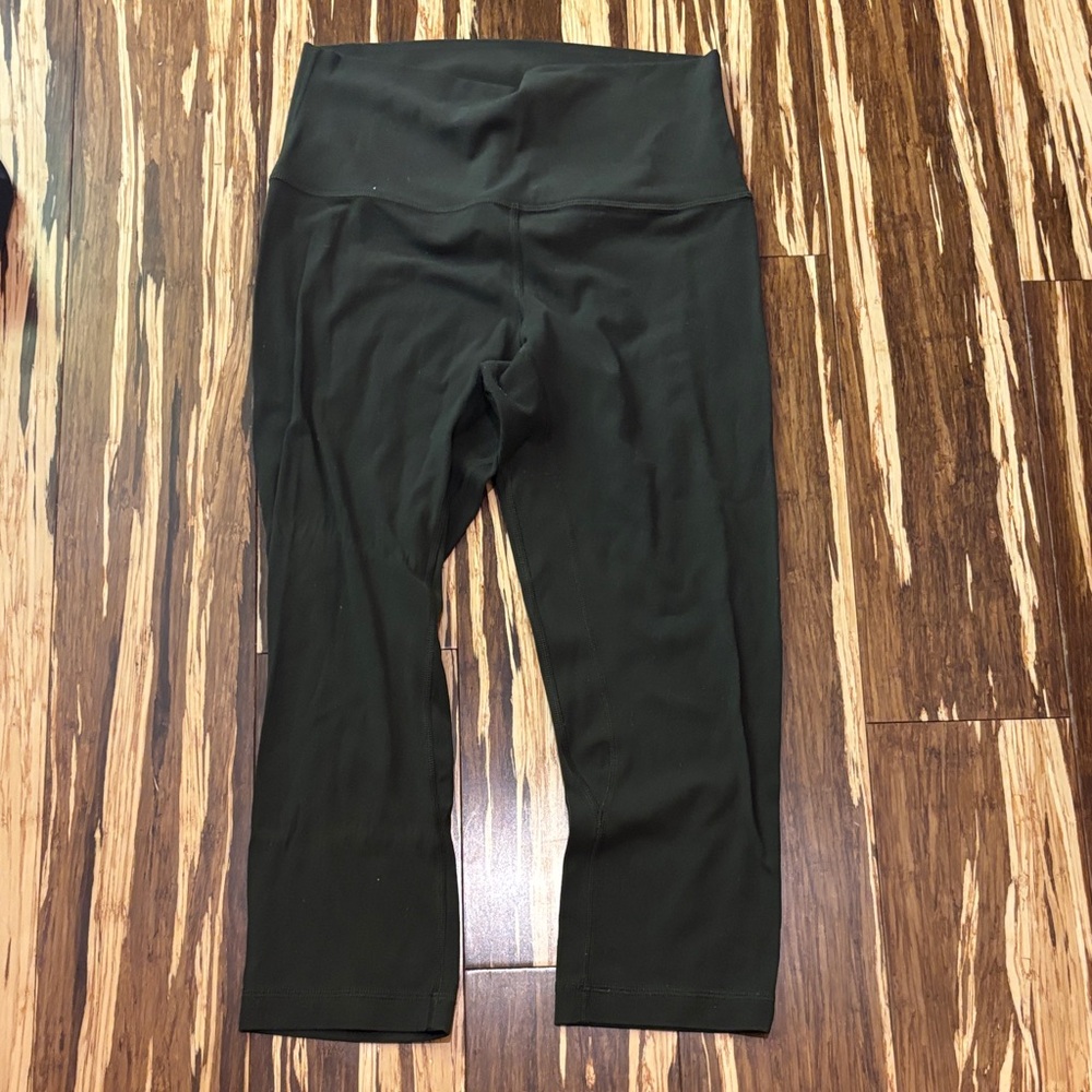 Army green lululemon Leggings